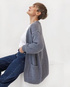 Jurgis Wool Cardigan Gray