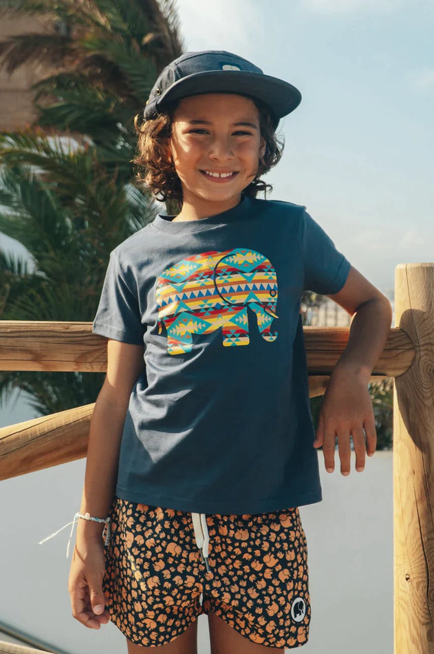 Kids' Navajo Organic Classic T-Shirt Trendsplant Blue