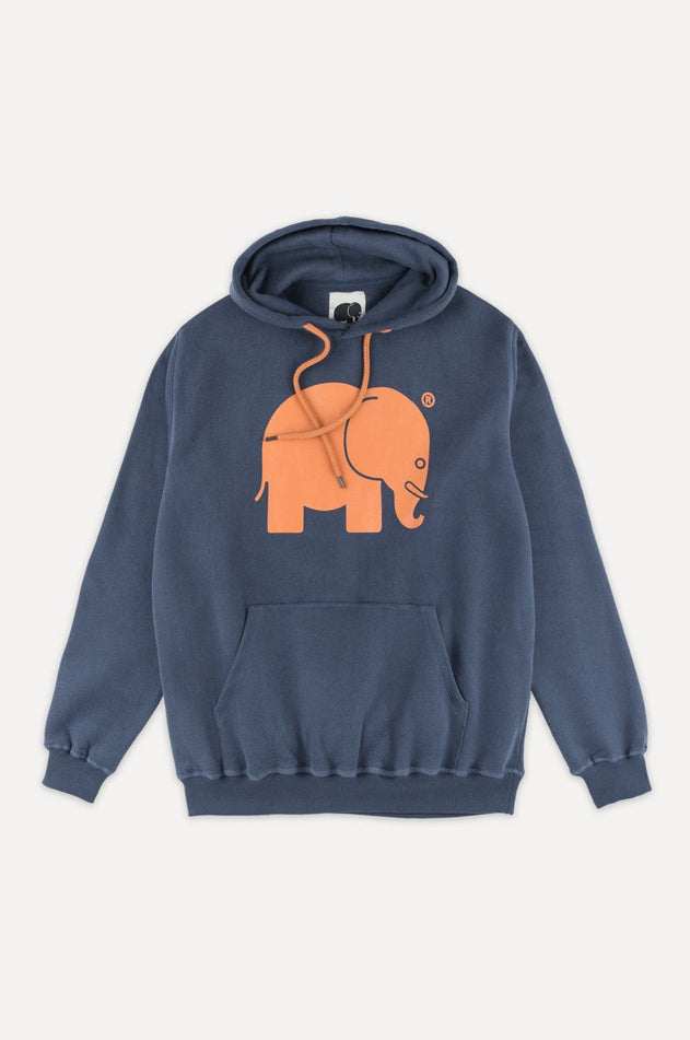 Organische klassieke hoodie trendsplant blauw