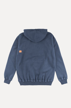 Organische klassieke hoodie trendsplant blauw