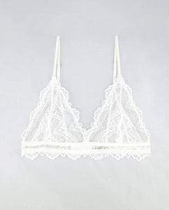 Kanten bralette blanche