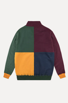 Kleurblok Half Zip Sweater 