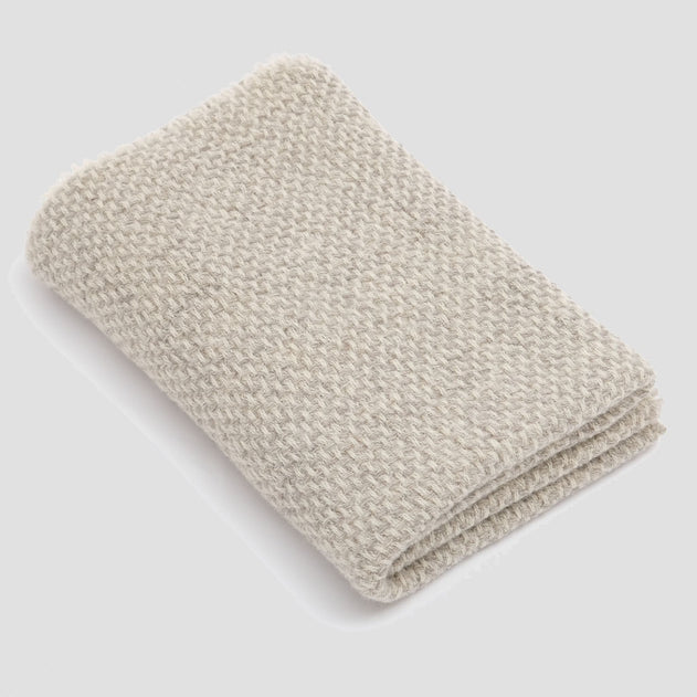 Wollen deken textuur licht grijs