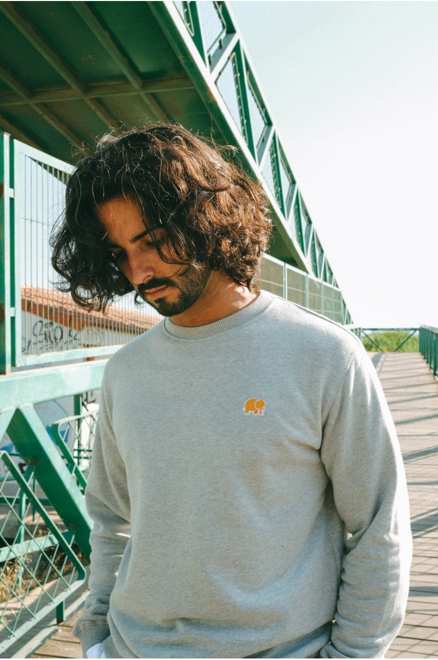 Organic Essential Sweater Heather Gray