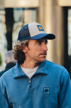 Klassieke trucker cap marine