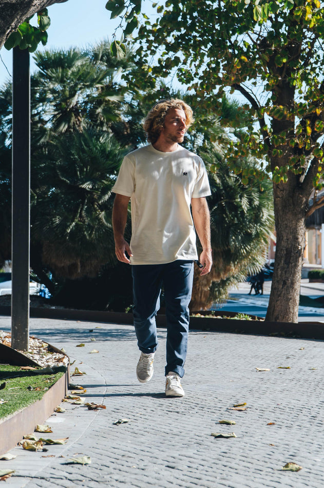 Organisch essentiële t-shirt natuurlijk