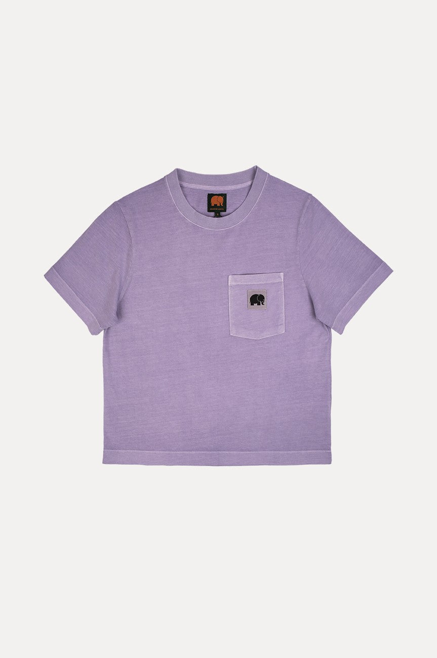 Garceta pigment met dames geverfde t-shirt lavendel