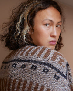 Ethno Alpaca Wool Sweater Bruin