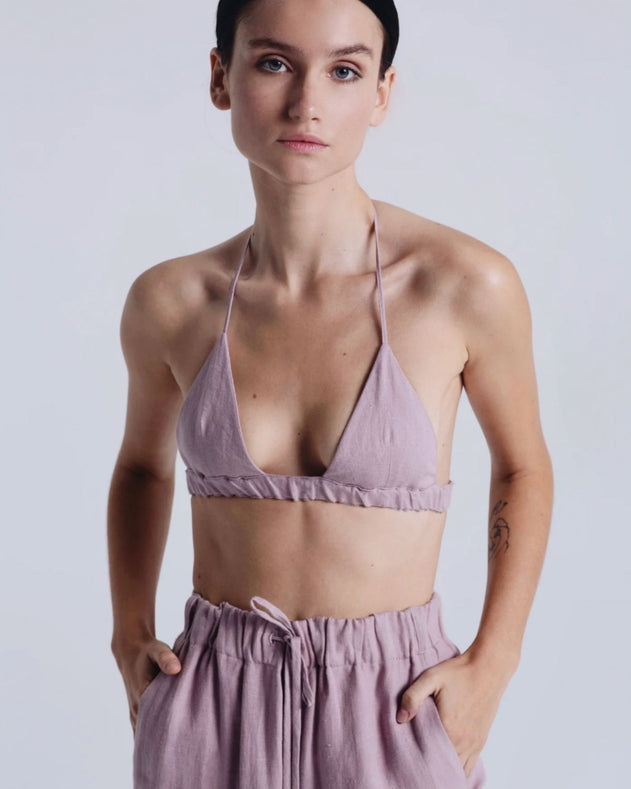 Gili Bralette Stoffig Roze