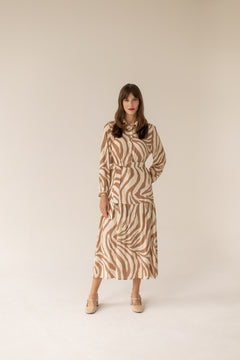 Zebra Caramel Dress