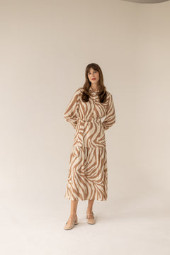 Zebra Caramel Dress