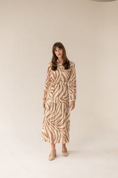 Zebra Caramel Dress