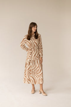 Zebra Caramel Dress