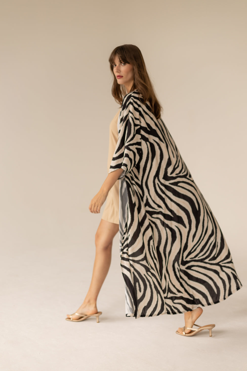 Pareo Dress Zebra Maxi