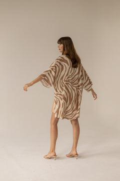 Pareo Dress Zebra Caramel