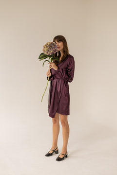 Laurel Dress Aubergine