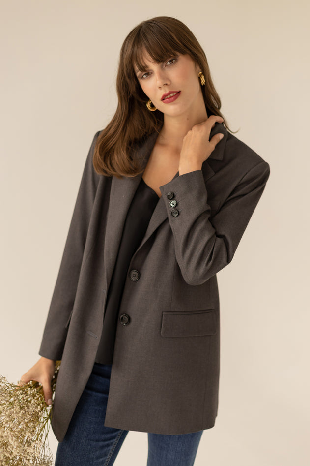 Maddison Blazer Donkergrijs