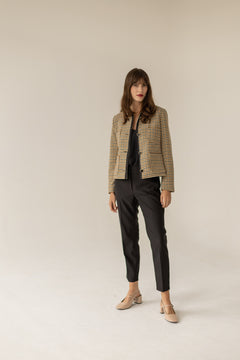 Jane Jacket Houndstooth Print