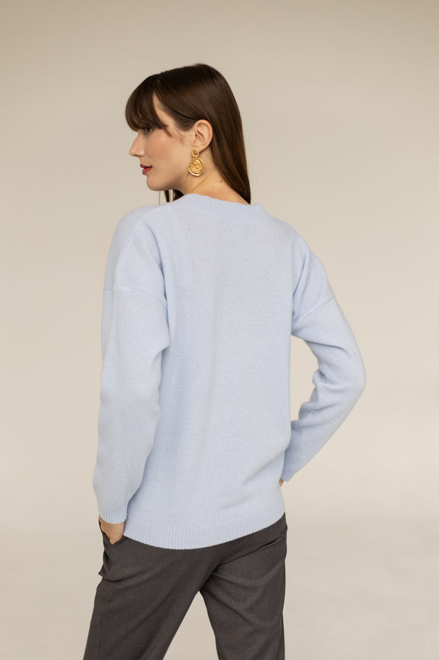 Enteliér Kasjmier Trui Blauw