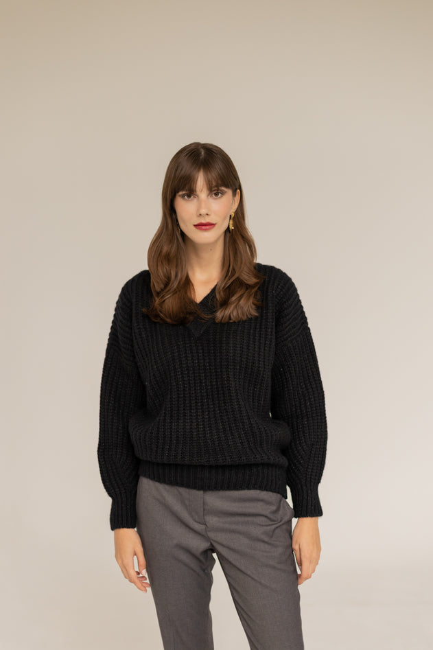 Victoria Merino Sweater Black