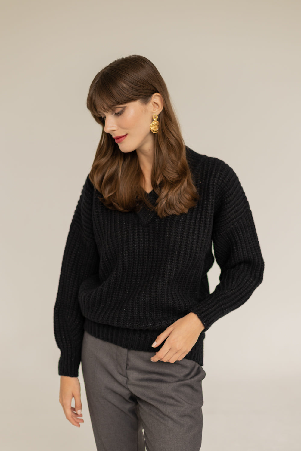 Victoria Merino Sweater Black