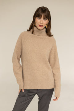 Cashmere Turtleneck Beige