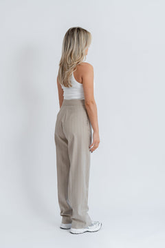 Frankie Pinstripe Broek Beige