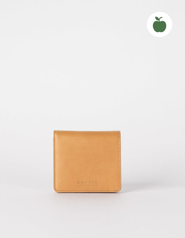 Alex Fold-Over Wallet Apple Leather Cognac