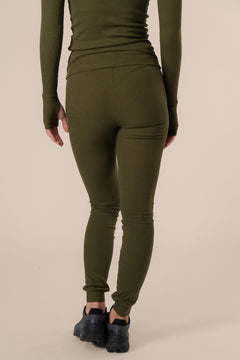 Algae Ribbed OCN Weed® Legging Legergroen