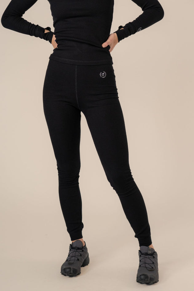 Algae Ribbed OCN Weed® Legging Zwart