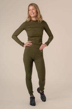 Algae Ribbed Lange Mouw OCN Weed® Top Army