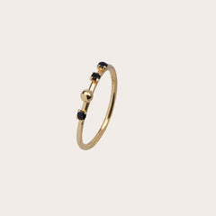 Cosima Zwarte Spinel Ring