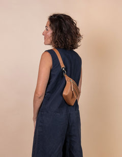heuptas riem bruin appel leer