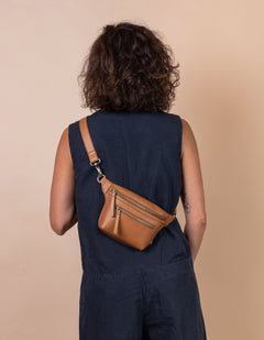 heuptas riem bruin appel leer