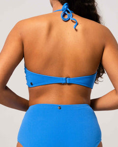 Strappy Bandeau Bikini Top Sky Blue