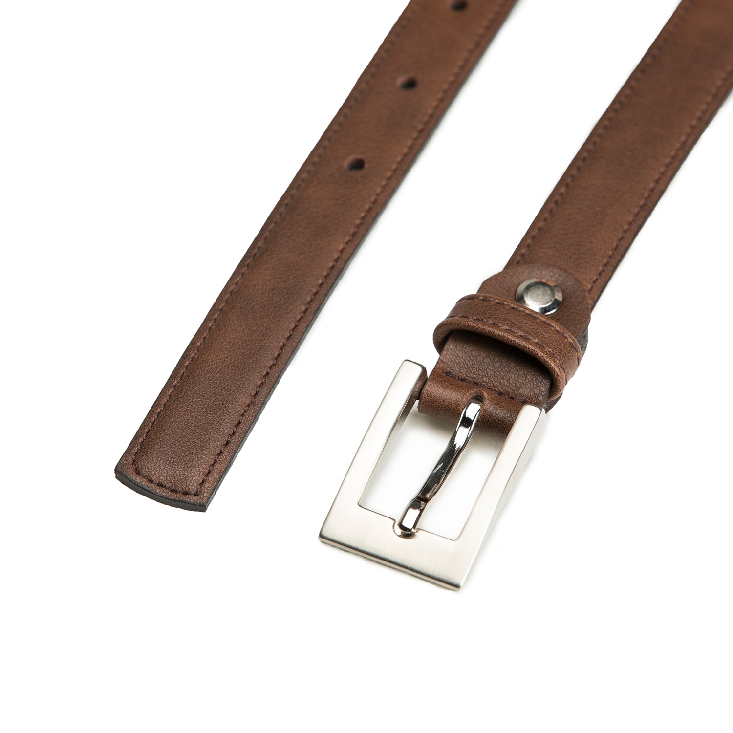 Camp MicroFiber Women's Brown Vegan Belt