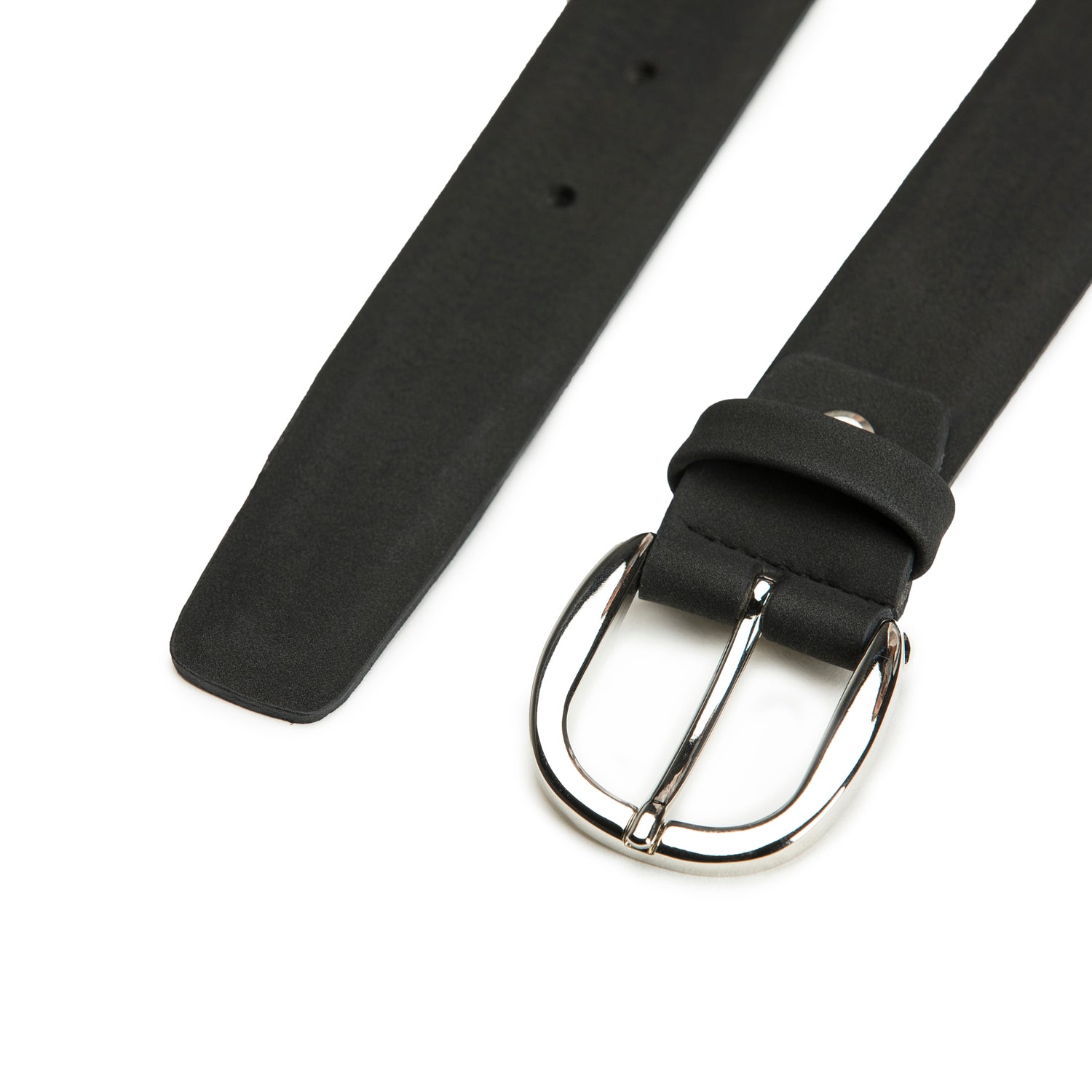 Mura MicroFiber Women's Black Vegan Belt