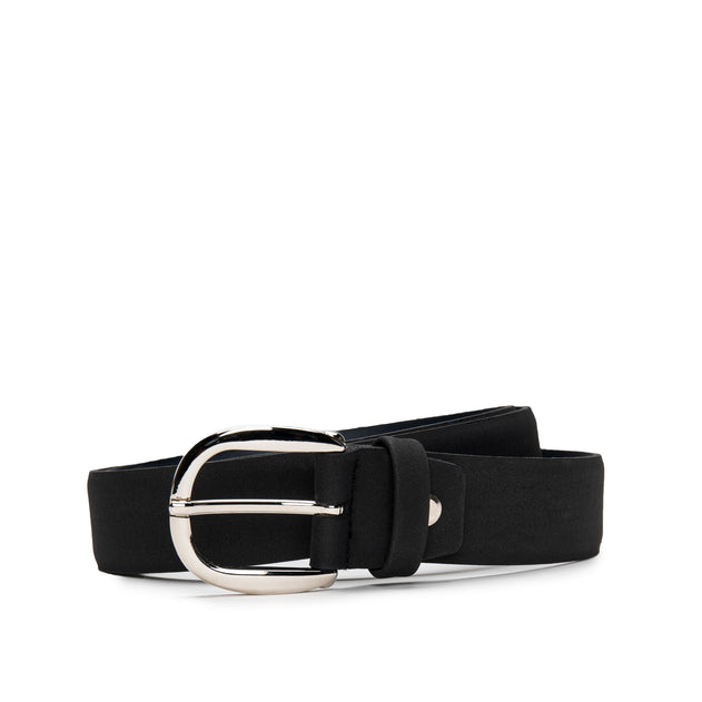 Mura MicroFiber Women's Black Vegan Belt