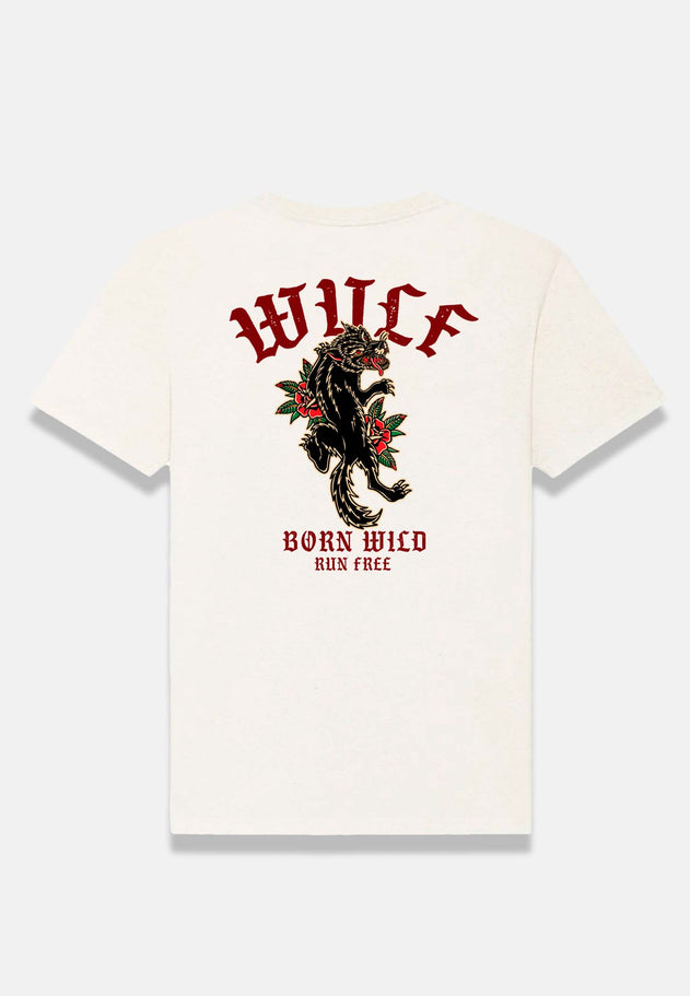 Black Rose Wulf T-shirt Natuurlijk wit gerecycled