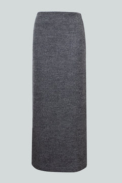 Misty grijze rok met hoge taille