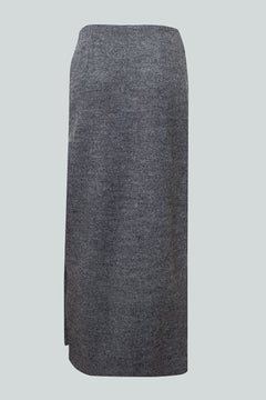 Misty grijze rok met hoge taille