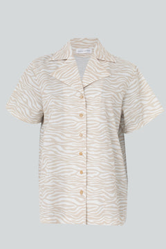 Aloha Zebra -shirt wit