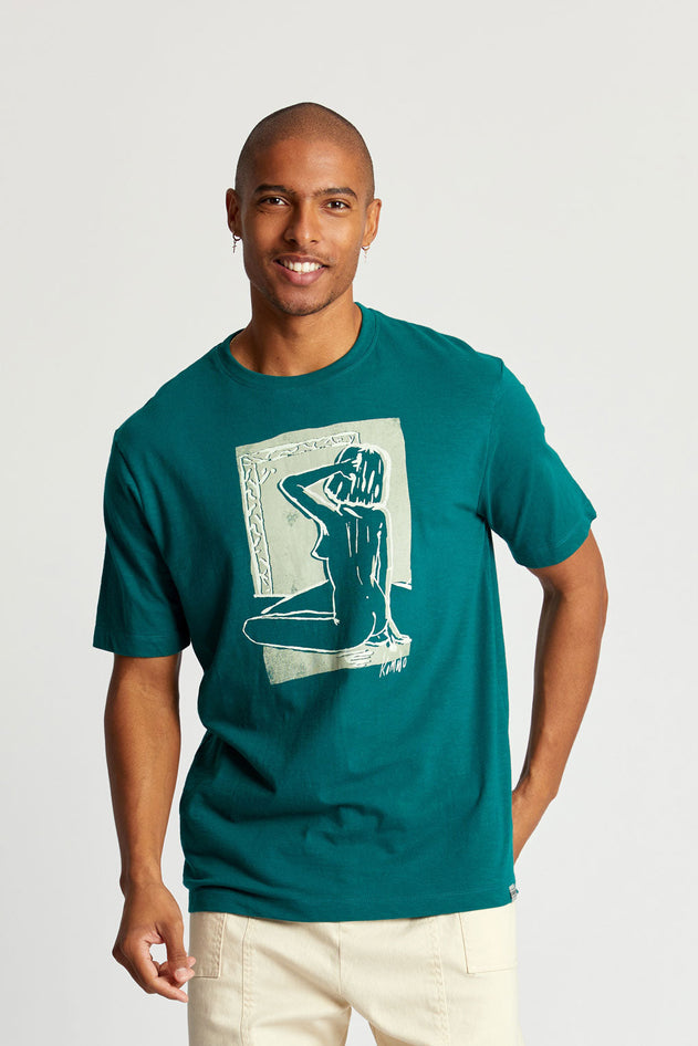 Cheeky Tee Organic Cotton Teal Green