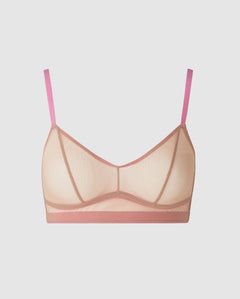 Mesh Balconette Sand Candy Pink