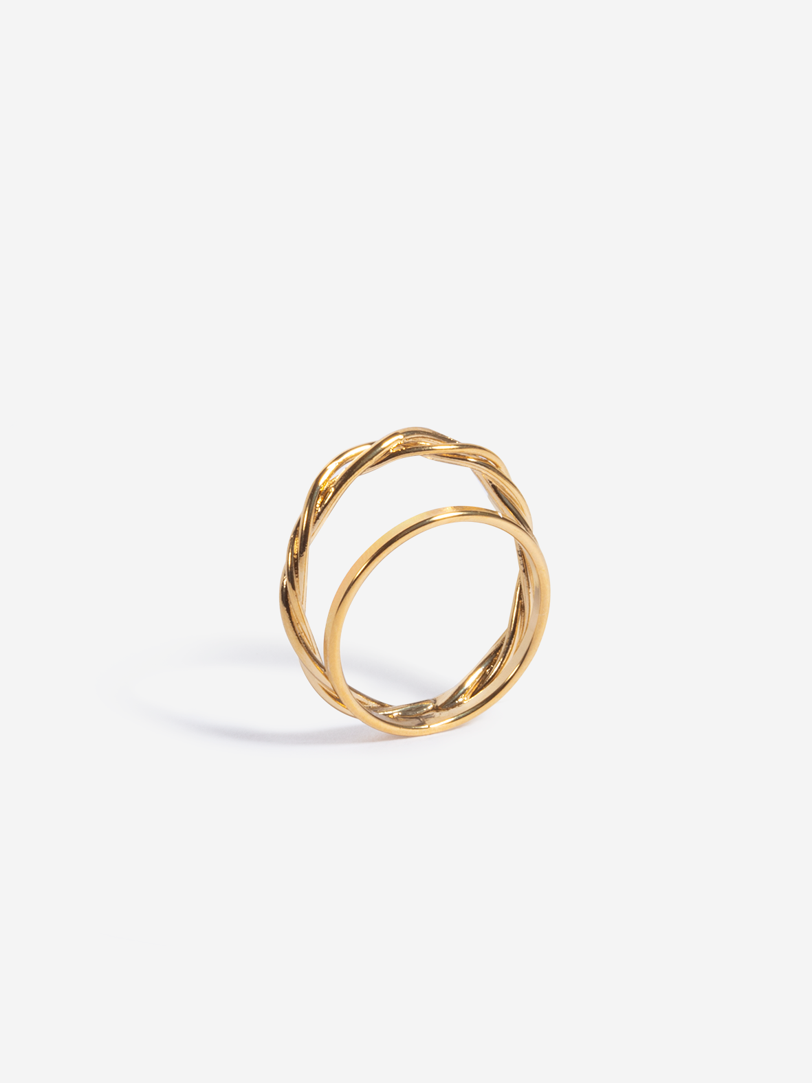 Clovis Double Ring Gold