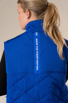 Coast Gerecycled Gewatteerd Vest Cartelblauw