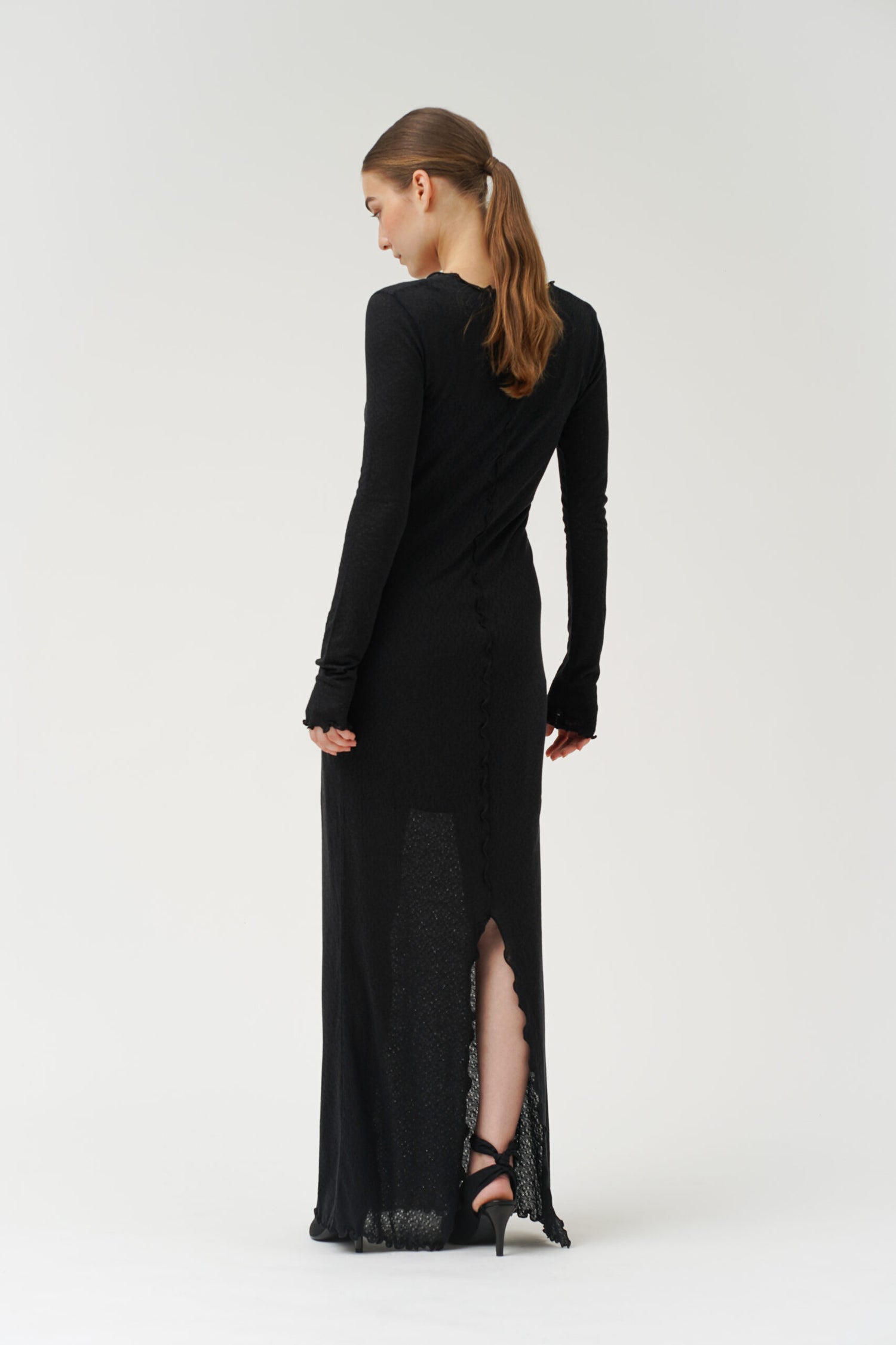 Column Dress Black