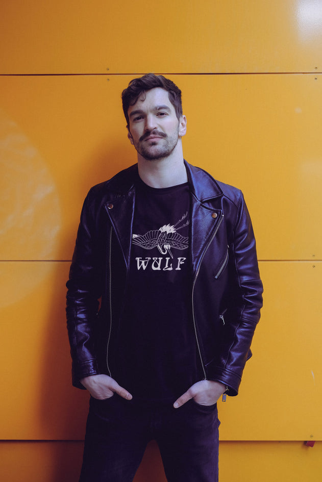 Wulf Crane T-shirt zwart