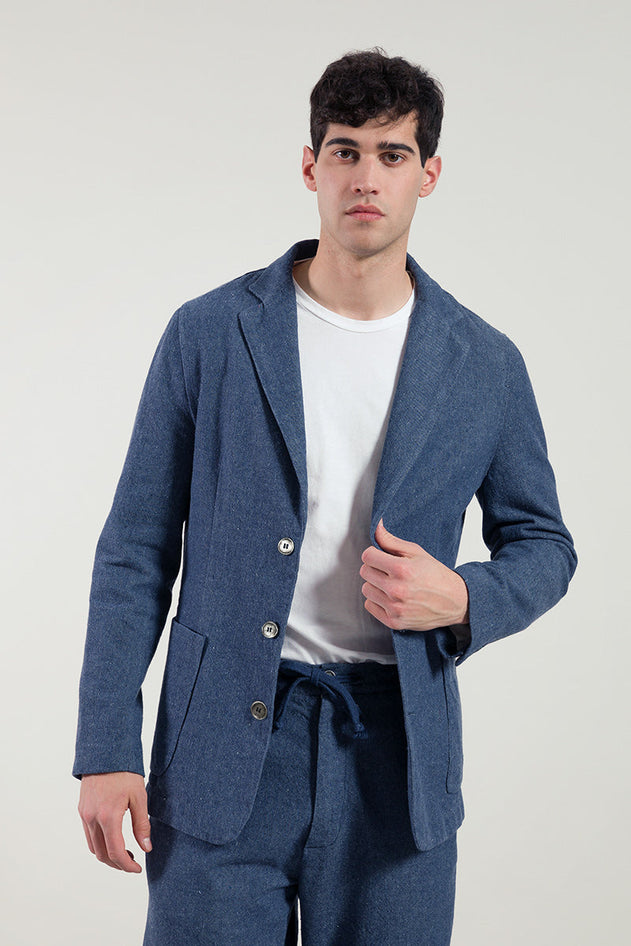 Gerecycled denim blazer Curzio