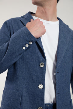 Gerecycled denim blazer Curzio